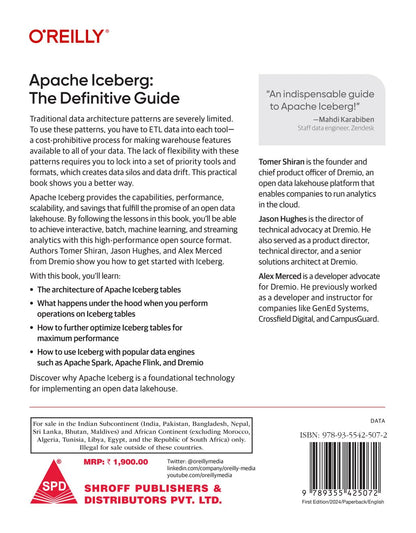 Apache Iceberg: The Definitive Guide - Data Lakehouse Functionality, Performance, and Scalability on the Data Lake (Grayscale Indian Edition)
