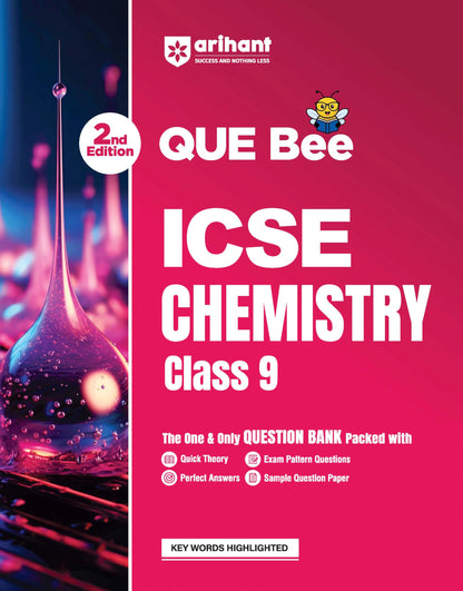 Arihant ICSE Chemistry Class 9 Exam 2026-27 | Quick Theory, Exam Pattern Questions & Sample Papers | As per Latest ICSE Syllabus | Que Bee 2nd Edition 2027