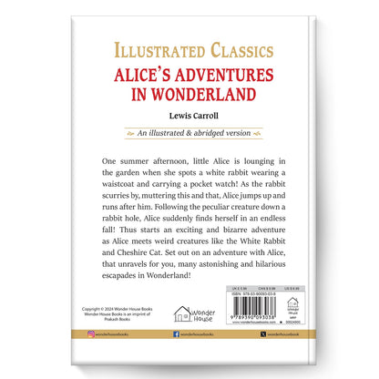 Alice in Wonderland: Illustrated Abridged Children Classics English Novel With Review Questions (Hardback)