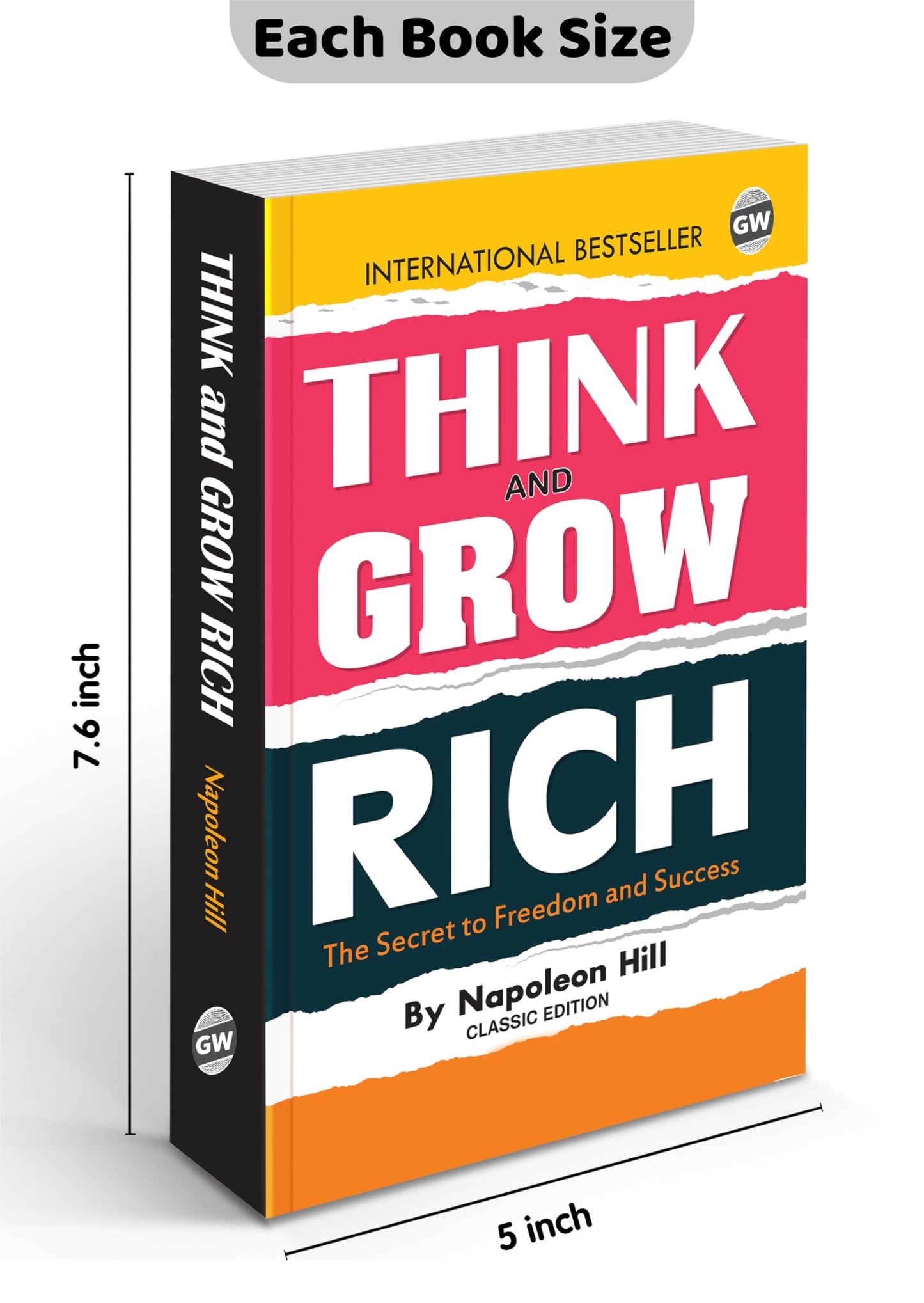 Think & Grow Rich (Paperback) : Timeless Classic for Success, Must-Read Classic Novel, All-Time Best Motivational Book, Educational english novel
