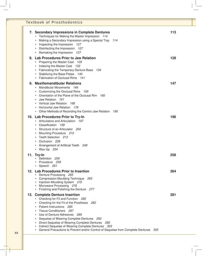Textbook of Prosthodontics