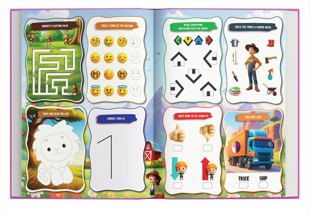Activity Book for 3 Year Old | Best Selling 1001 Brain Booster Books for 3+ Year Old Children | Kids Activity Book - Puzzles, Mazes, Colouring, Dot-To-Dot, Matching, Seek & Find, Spot the Difference