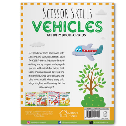 Scissor Skills: Vehicles (Activity Book for Kids)