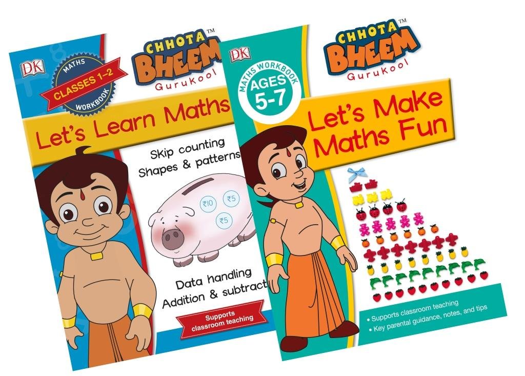 Chhota Bheem Gurukool (Pack 5) Combo of Two Books book cover