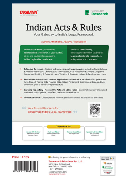 Taxmann's Payment and Settlement Systems Act 2007 [Bare Act with Section Notes] – Comprehensive & Practice-oriented Statutory Reference that Combines the Law | Notes | Regulatory Guidance