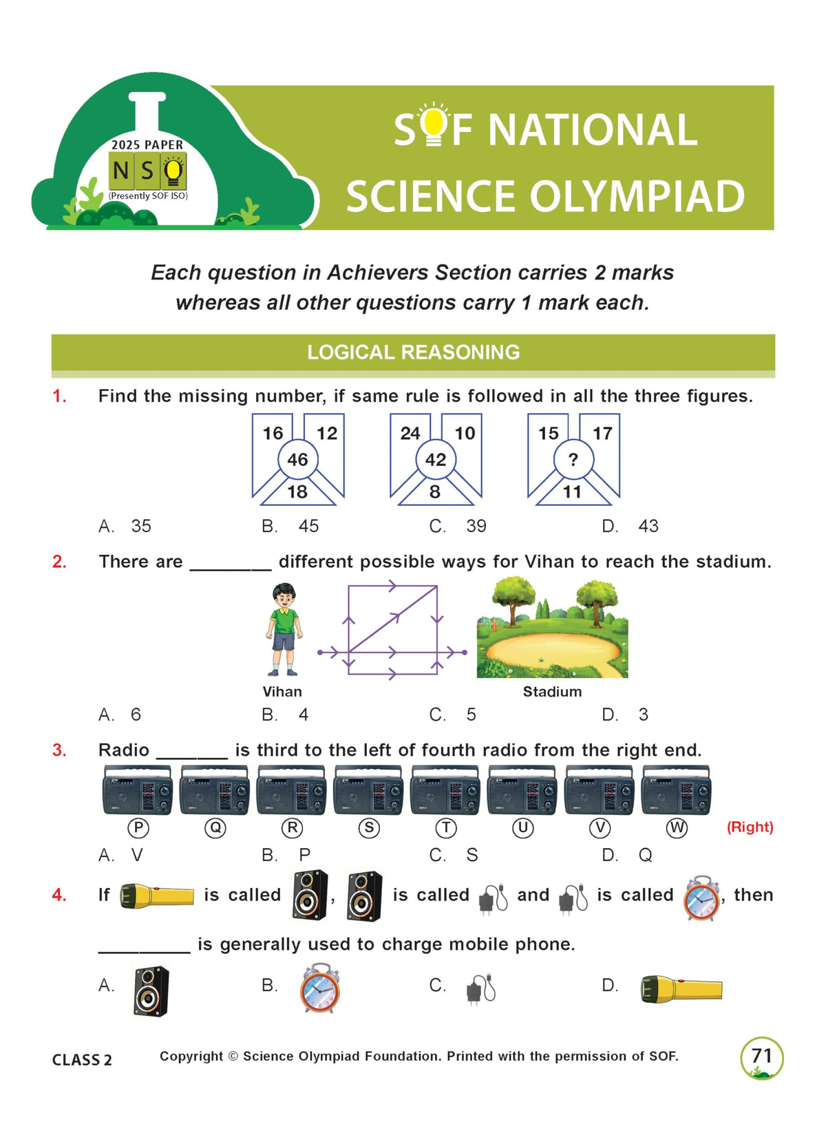 MTG International Science Olympiad (ISO) Workbook Class 2 - Chapter-wise MCQs, Quick Recap with Achievers Section - SOF Olympiad Books For 2026-27 Exam