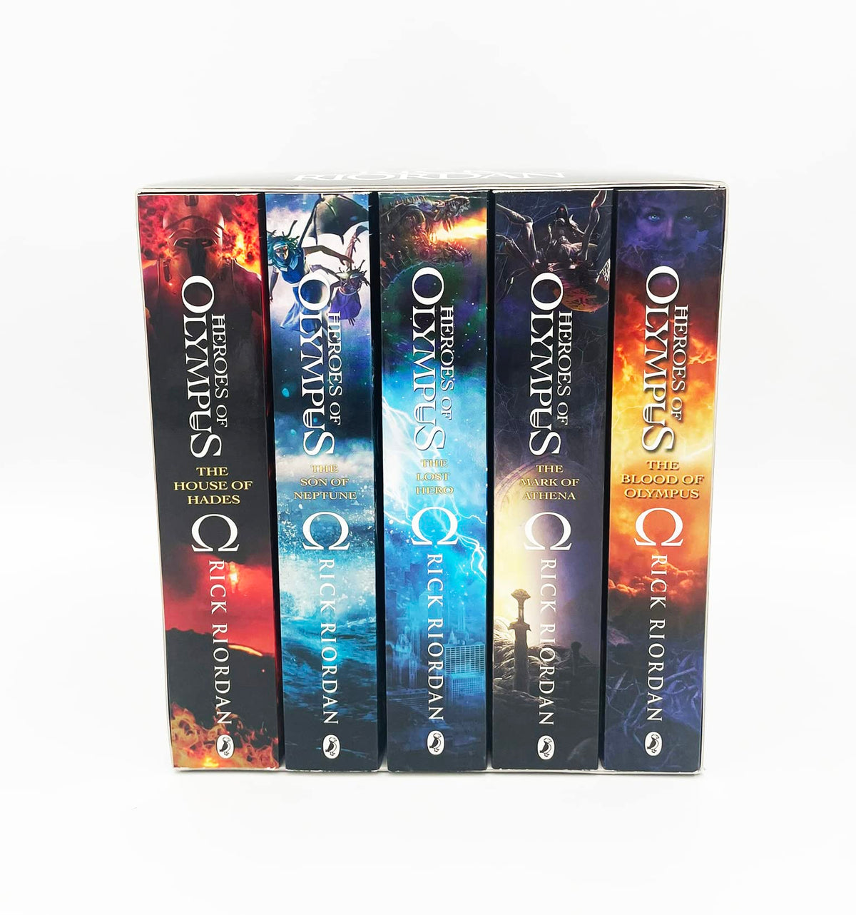RICK RIORDAN: HEROES OF OLYMPUS COMPLETE COLLECTION – The Lost Hero, Son of Neptune, Mark of Athena, House of Hades & Blood of Olympus | Epic Mythology Adventure Series