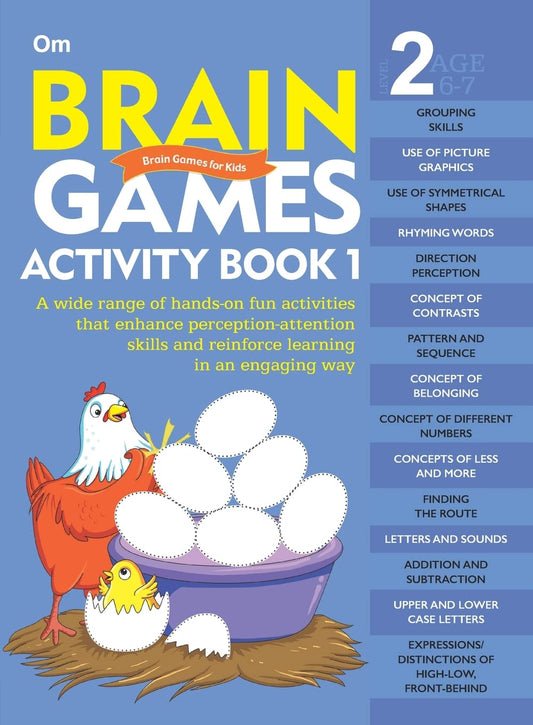 Brain Games for Kids : Brain Games Activity Book Level 2 : Book-1 book cover