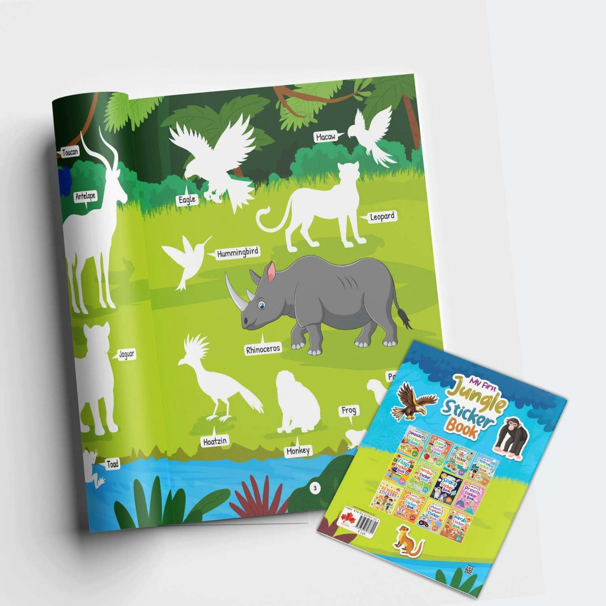 My First Sticker Book - Jungle - Activity Book for Kids - Stickers for Children - Age 3+ Years