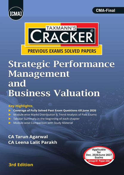 Taxmann's CRACKER COMBO for CMA Final | Dec. 2026/June 2027 Exams | Group IV – Papers 17 to 20A | CRACKER Series | CMAD, CFR, ITLP, and SPMBV | July 2026 Edition | Set of 4 Books
