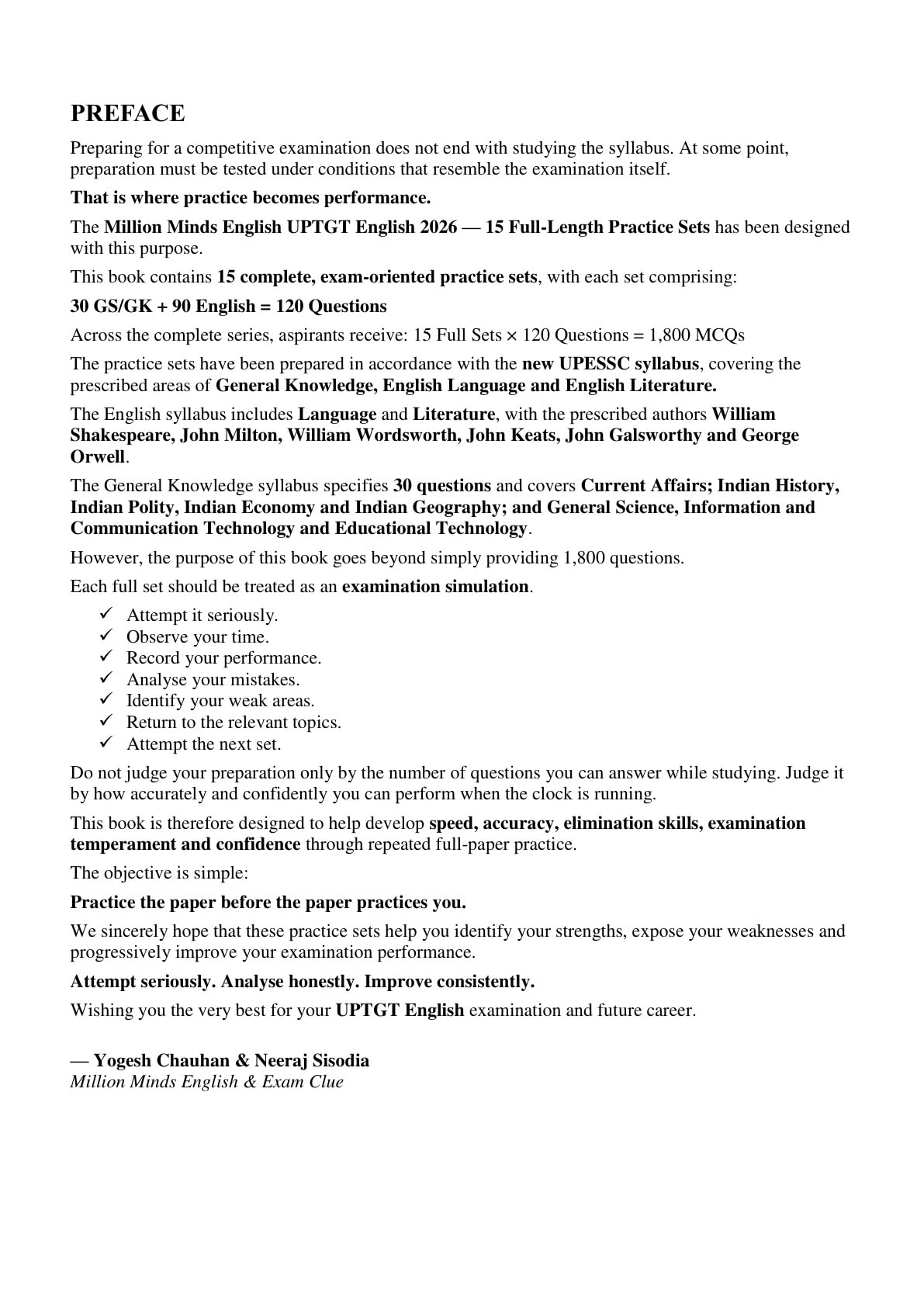 Million Minds English UPTGT English 15 Practice Sets (Million Minds Uptgt English Practice Sets)