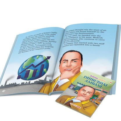 Story Books for Kids - Greatest Entrepreneurs (Set of 10 Books) (Illustrated) - Biographies for Kids - Elon Musk, Bill Gates, Jeff Bezos, Steve Jobs, Ambani, Narayana Murthy, … - Age 6+ Years