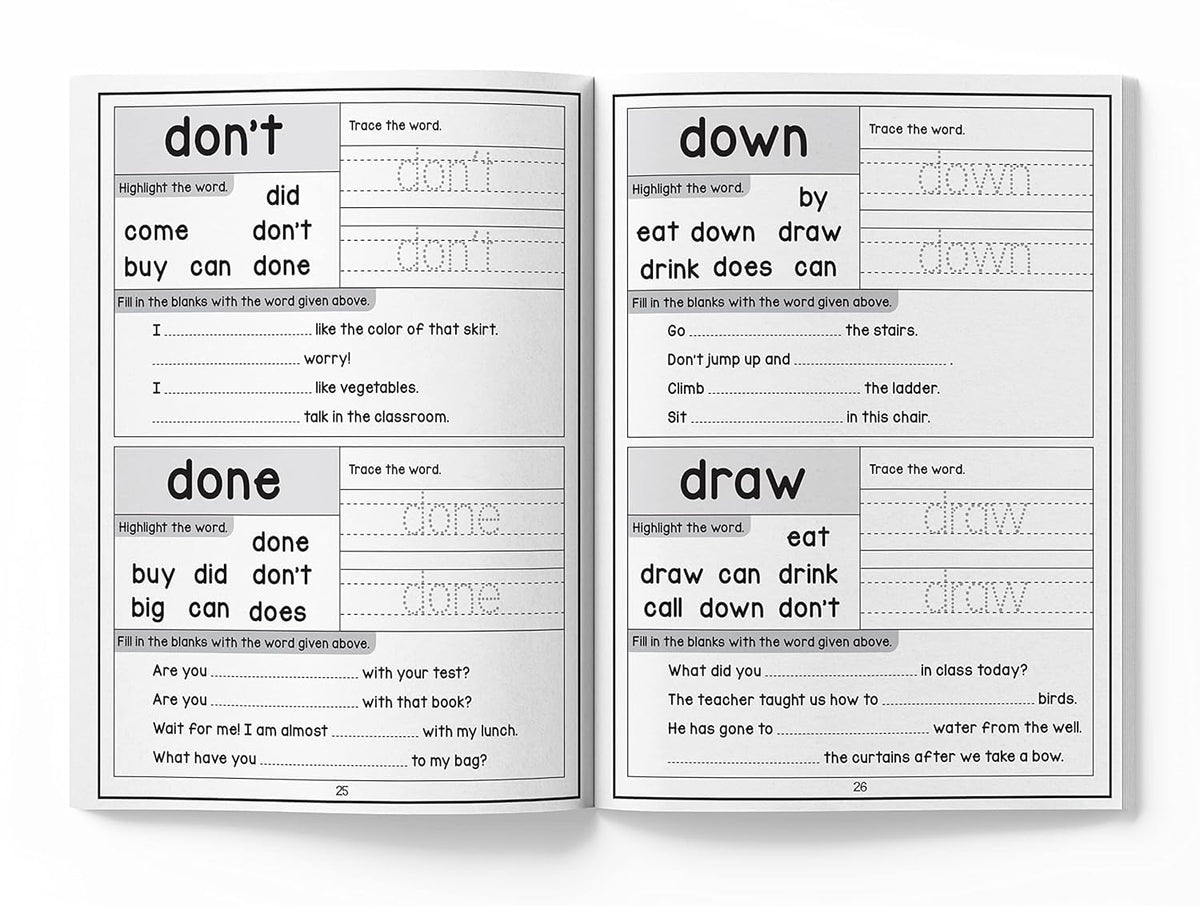 201 Sight Words and Sentences: Activity Book for Children | 800+ Sentences to Read and Practice | Ages 5–8 | 5+ Hours of Learning and Fun
