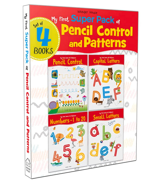 My First Super Pack of Pencil Control and Patterns : A set of 4 interactive activity books to pract 