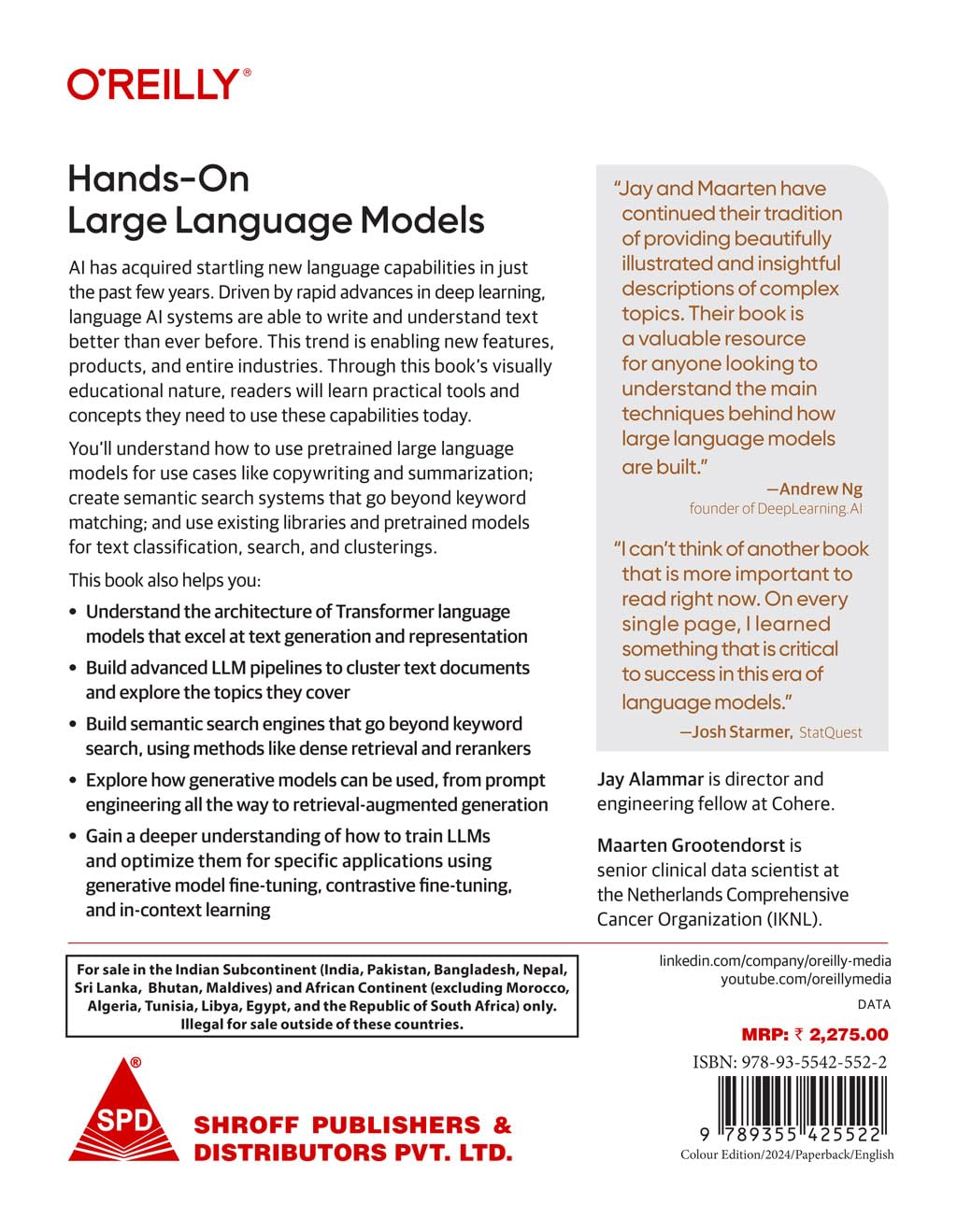 Hands-On Large Language Models: Language Understanding and Generation (Full Colour Edition)