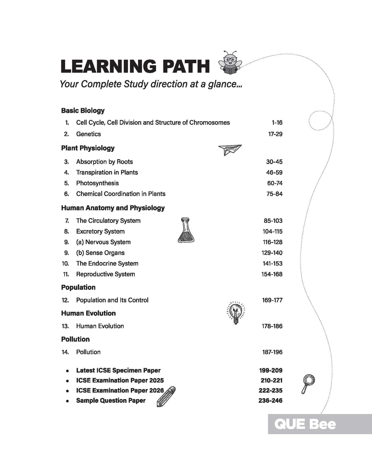 Arihant ICSE Biology Class 10 Exam 2026-27 | Quick Theory, Exam Pattern Questions & Sample Papers | As per Latest ICSE Syllabus | Que Bee 2nd Edition 2027
