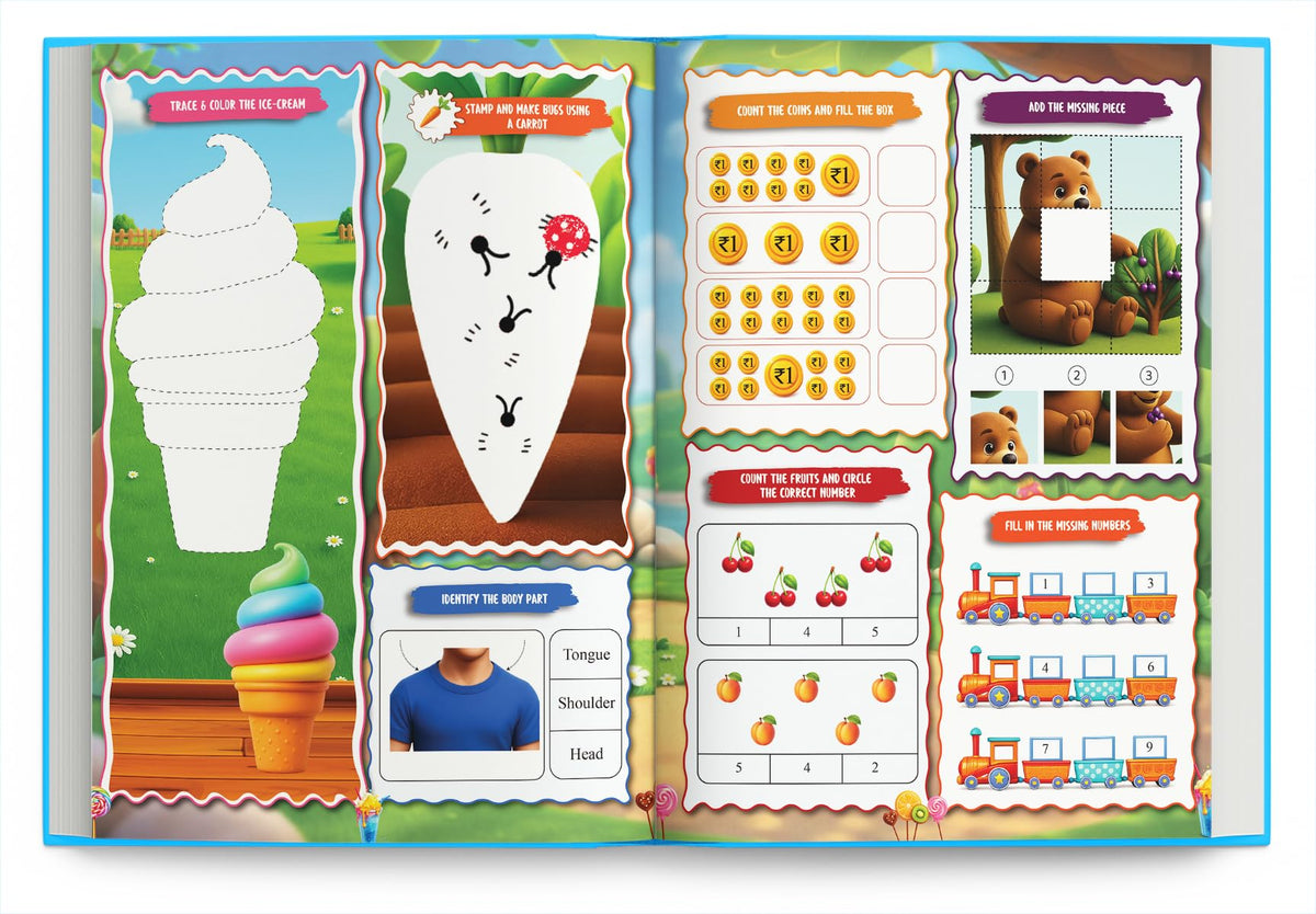 Activity Book for 4 Year Old | Best Selling 1001 Brain Booster Books for 4+ Year Old Children | Kids Activity Book - Puzzles, Mazes, Colouring, Dot-To-Dot, Matching, Seek & Find, Spot the Difference