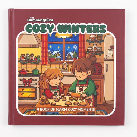 Cozy Winters: A Stress-Relieving Coloring Book for Adults & Kids with Christmas Vibes, Snowy Scenes & Winter Moments