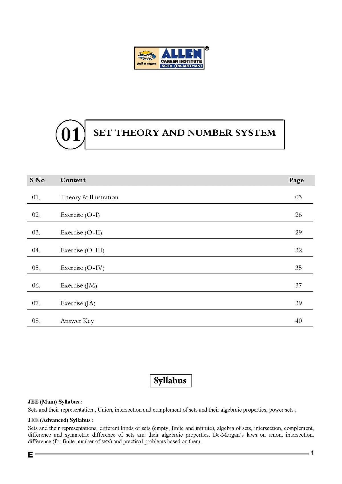 ALLEN 11th JEE MAIN+ADVANCED Study Material Package (Set of 18 Modules Combo ) in English | Nurture