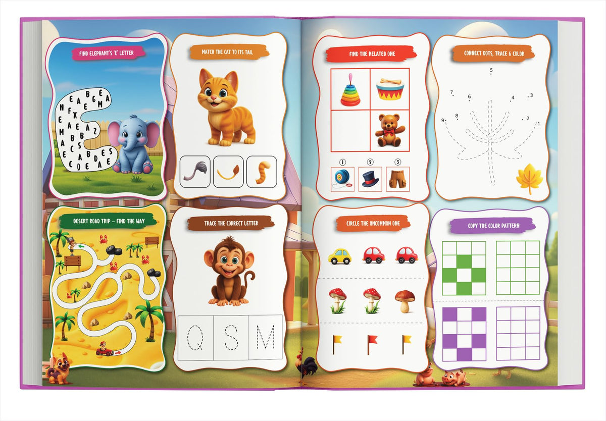 Activity Book for 3 Year Old | Best Selling 1001 Brain Booster Books for 3+ Year Old Children | Kids Activity Book - Puzzles, Mazes, Colouring, Dot-To-Dot, Matching, Seek & Find, Spot the Difference