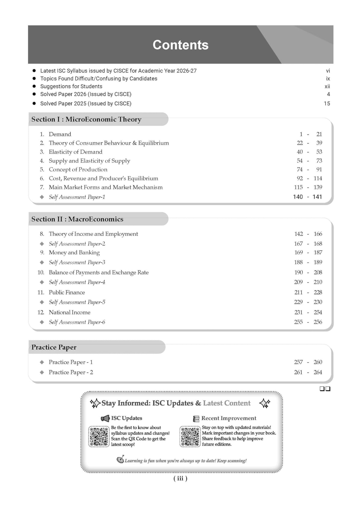 Oswaal Class 12 ISC Economics Question Bank (2017–2026) | Chapter-wise & Topic-wise with Competency Based Questions | For 2027 Exam | With Solved 2026 Board Paper | Self-Assessment Papers