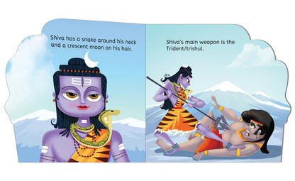My First Shaped Board Book: Illustrated Lord Shiva Hindu Mythology Picture Book for Kids Age 2+ (Indian Gods and Goddesses)
