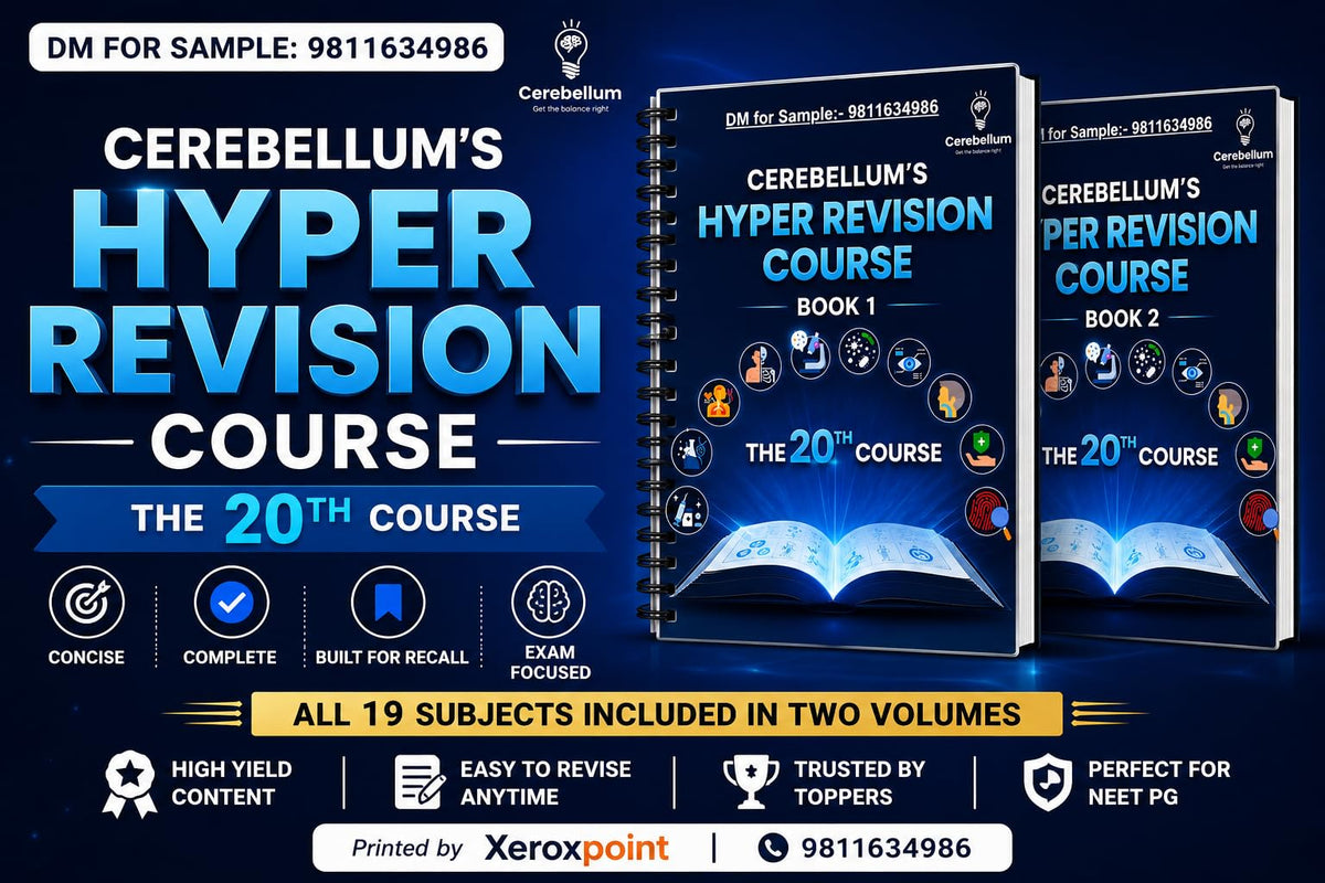 Cerebellum Hyper Revision Course Book Set, 2 Volumes