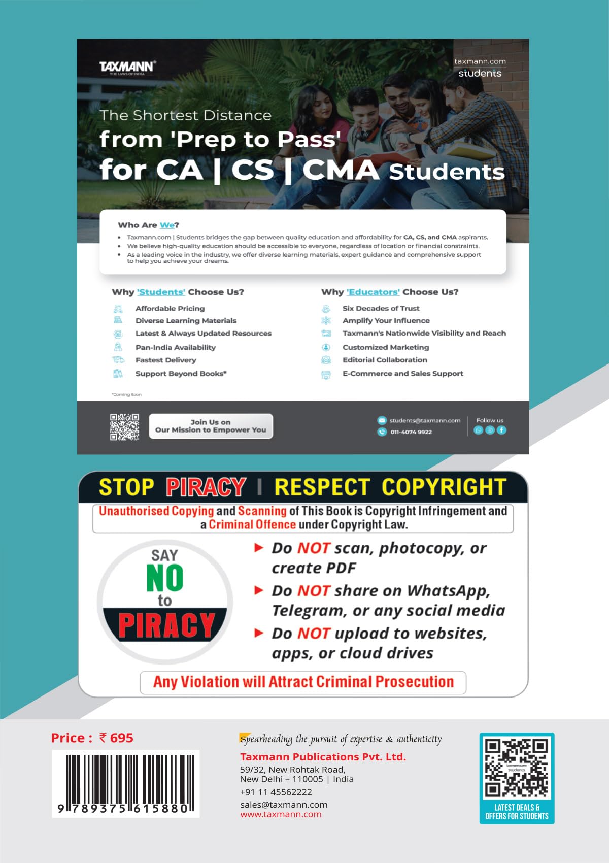 Taxmann's CRACKER for Taxation with Application-Based MCQs & Integrated Case Studies (Paper 3 | Tax) – Exam-Mirroring Solved Question Bank for CA Inter | Sept. 2026/Jan. 2027 Exams