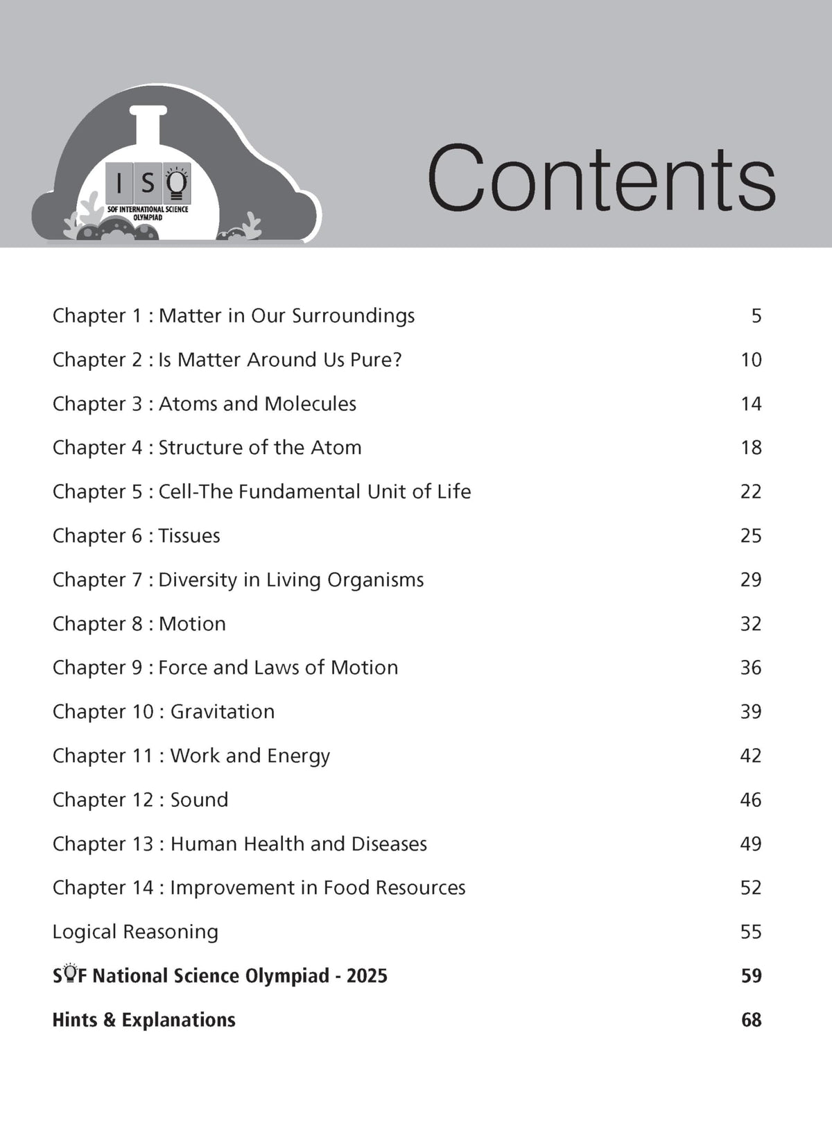 MTG International Science Olympiad (ISO) Workbook Class 9 - Chapter-wise MCQs, Quick Recap with Achievers Section - SOF Olympiad Books For 2026-27 Exam