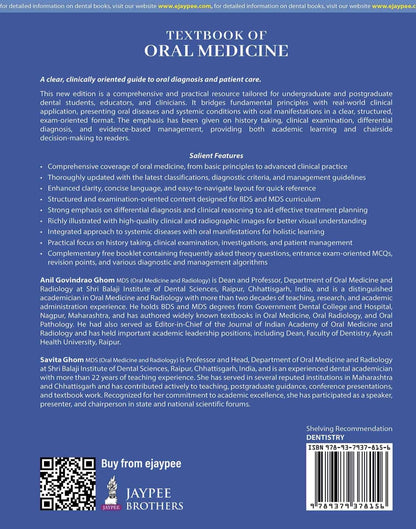 Textbook of Oral Medicine, 6/E for BDS with Free One Stop Resource Book for All Your Exam Needs | 500+ Clinical photographs and algorithms: 1