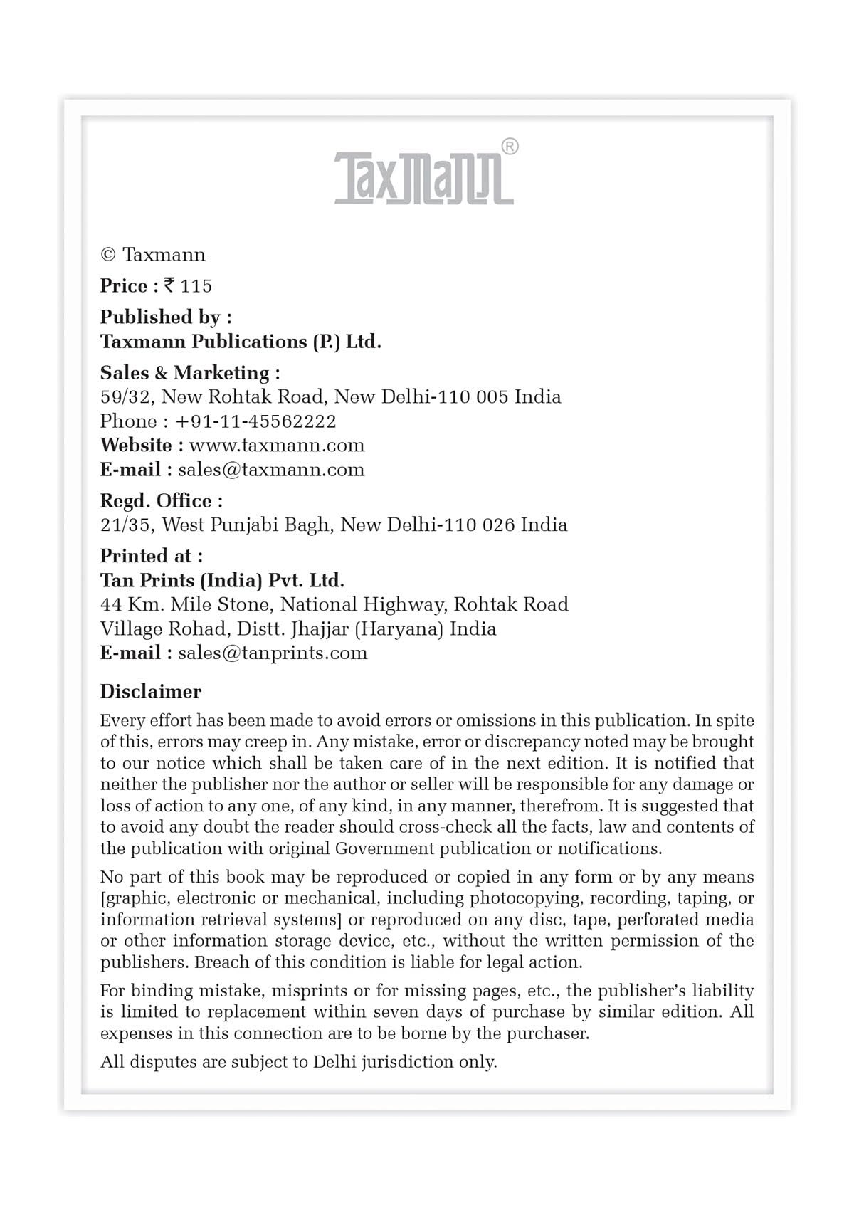Taxmann's Income-Tax Act 2025 | Income-Tax Act 1961 | Companies Act 2013 | CGST Act 2017 [Bare Act without Comments | AIBE] – Complete Arrangement of Sections for Four Acts in One Volume