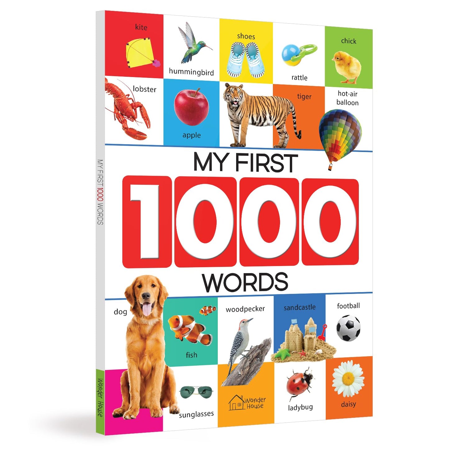 My First 1000 Words: Early Learning Picture Book to learn Alphabet, Numbers, Shapes and Colours, Tra book cover