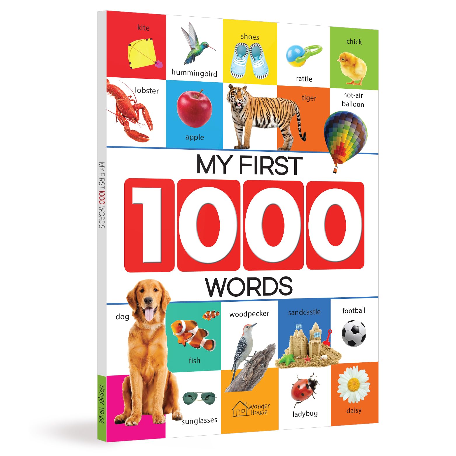 My First 1000 Words: Early Learning Picture Book to learn Alphabet, Numbers, Shapes and Colours, Tra book cover