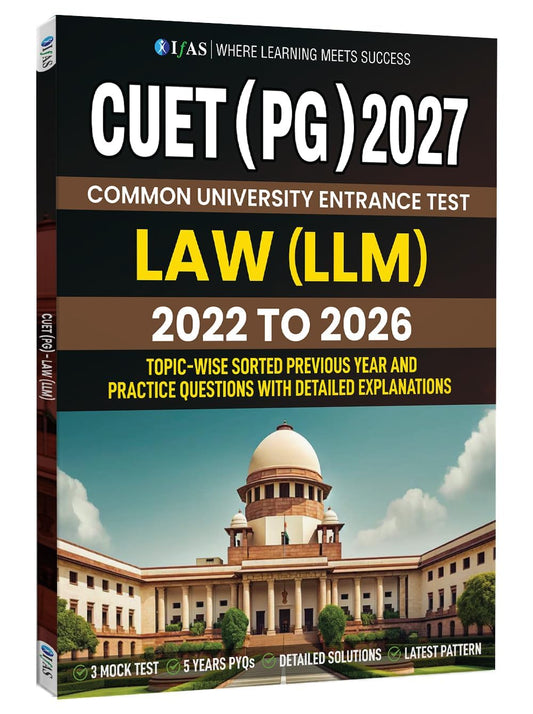 CUET PG Law Entrance Exam Books 2027 | Previous Year Papers (2022–2026) with 3 Mock Tests | CUET PG LLM PYQ Book with Detailed Solutions | Two Brothers Publications