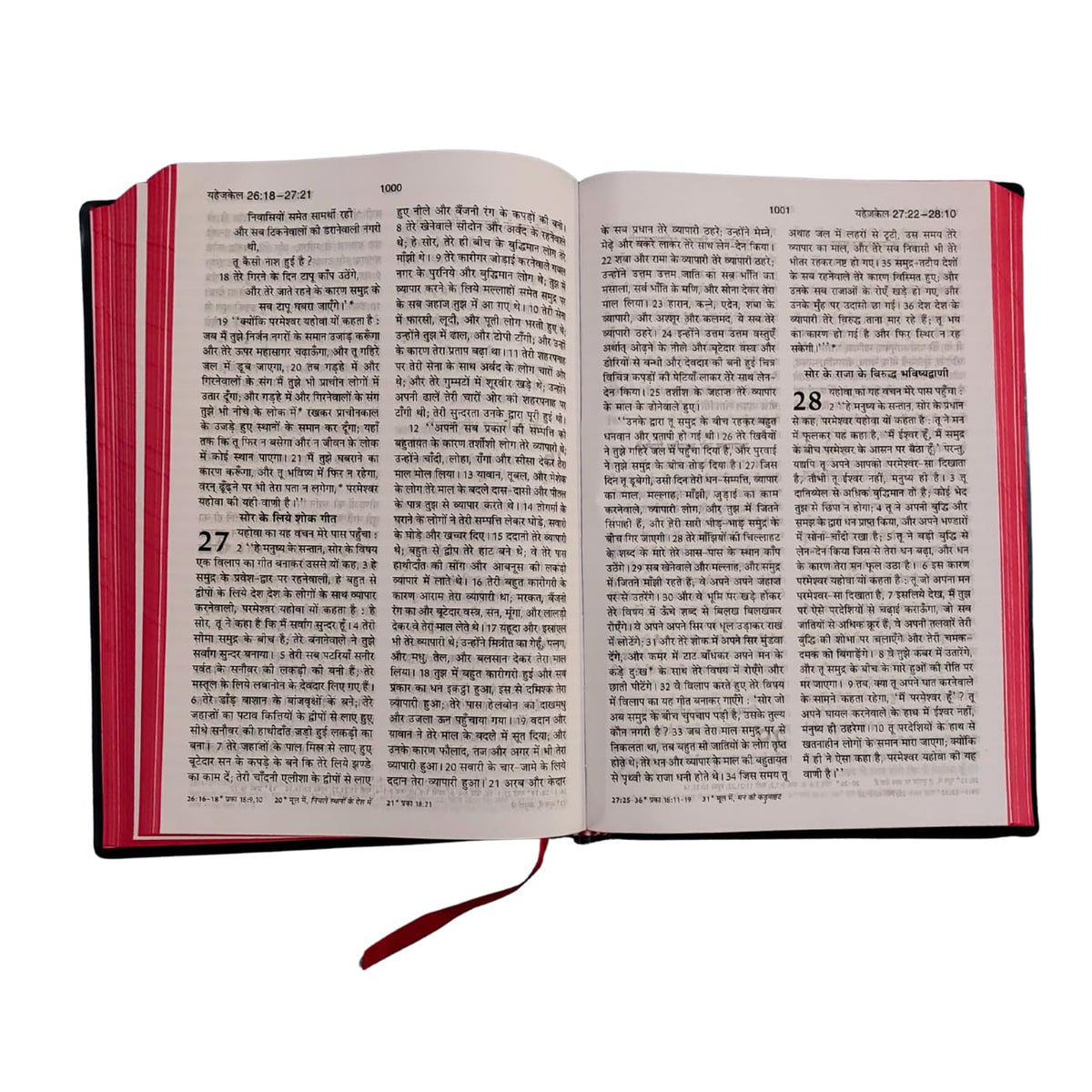 Hindi Holy Bible (????? ?????? ?????) – Flexibound Edition with Red Side Edges | 1495 Pages | Complete Old & New Testament in Hindi Language | Standard Size Bible