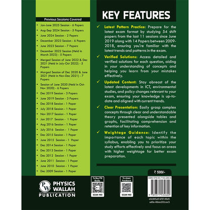 PW NTA 68 UGC NET Paper 1 (Teaching & Research Aptitude) Previous Year Solved Papers with Complete Chapter Notes I Unitwise and Topicwise | 17 Years PYQs upto June 2025 I NET, JRF, SET [Paperback] PW