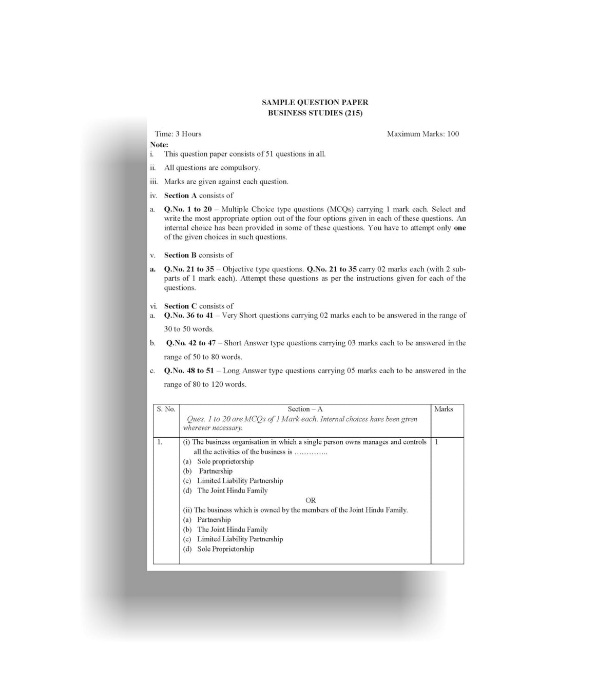 TOP NIOS Business Studies Guide Class 10 (T-215)