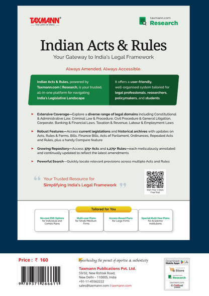 Taxmann's Limited Liability Partnership Act 2008 [Bare Act with Section Notes] – Provides the Fully Updated LLP Law with—Clear Section Notes | Recent Amendments | Case Law | Schedules