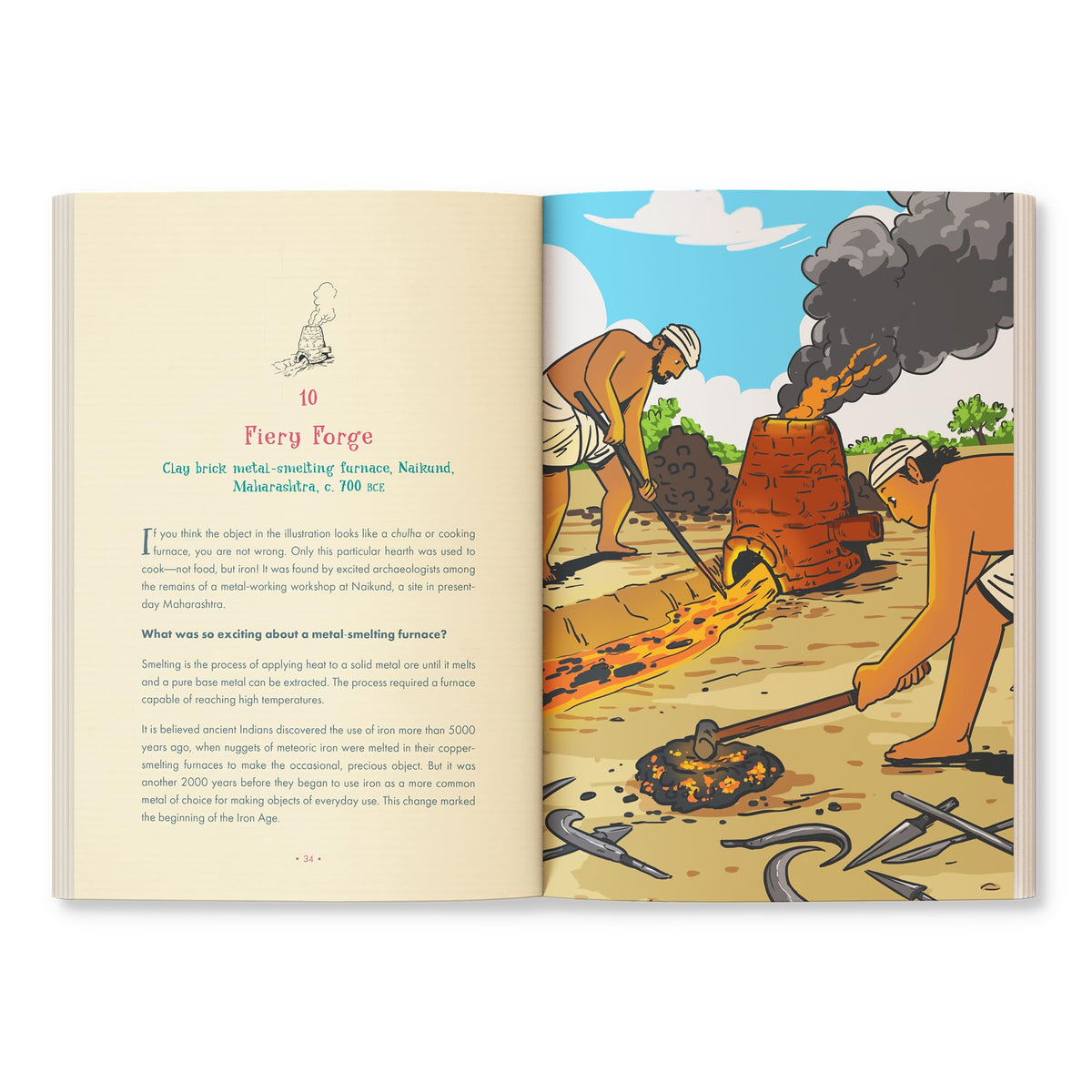 A Children's History of India in 100 Objects: Indian History from Ancient Times to Present Day through Various Artefacts and Art | Full-Colour Illustrated Book for Young Readers