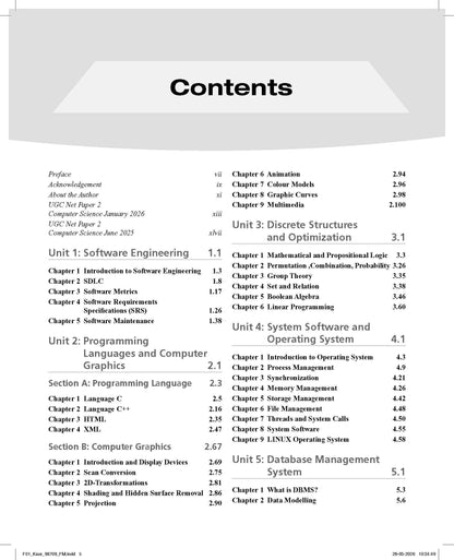 Pearson NTA UGC NET Computer Science Paper 2 2026 2nd Edition | For NET/SET/JRF | Solved 2025–26 Papers, PYQs, DBMS, OS, DSA, AI & Networks (UGC preparation series 2026)