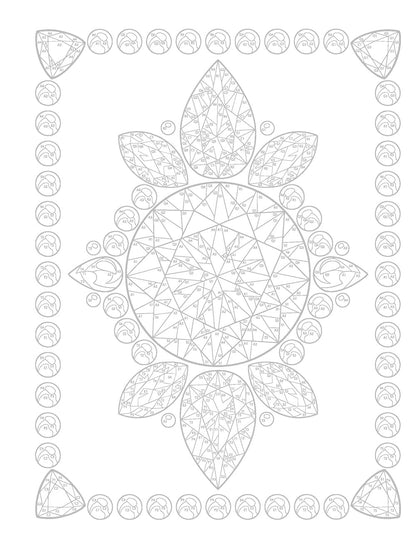 Creative Haven Gemstones Color by Number (Adult Coloring Books: Art & Design)