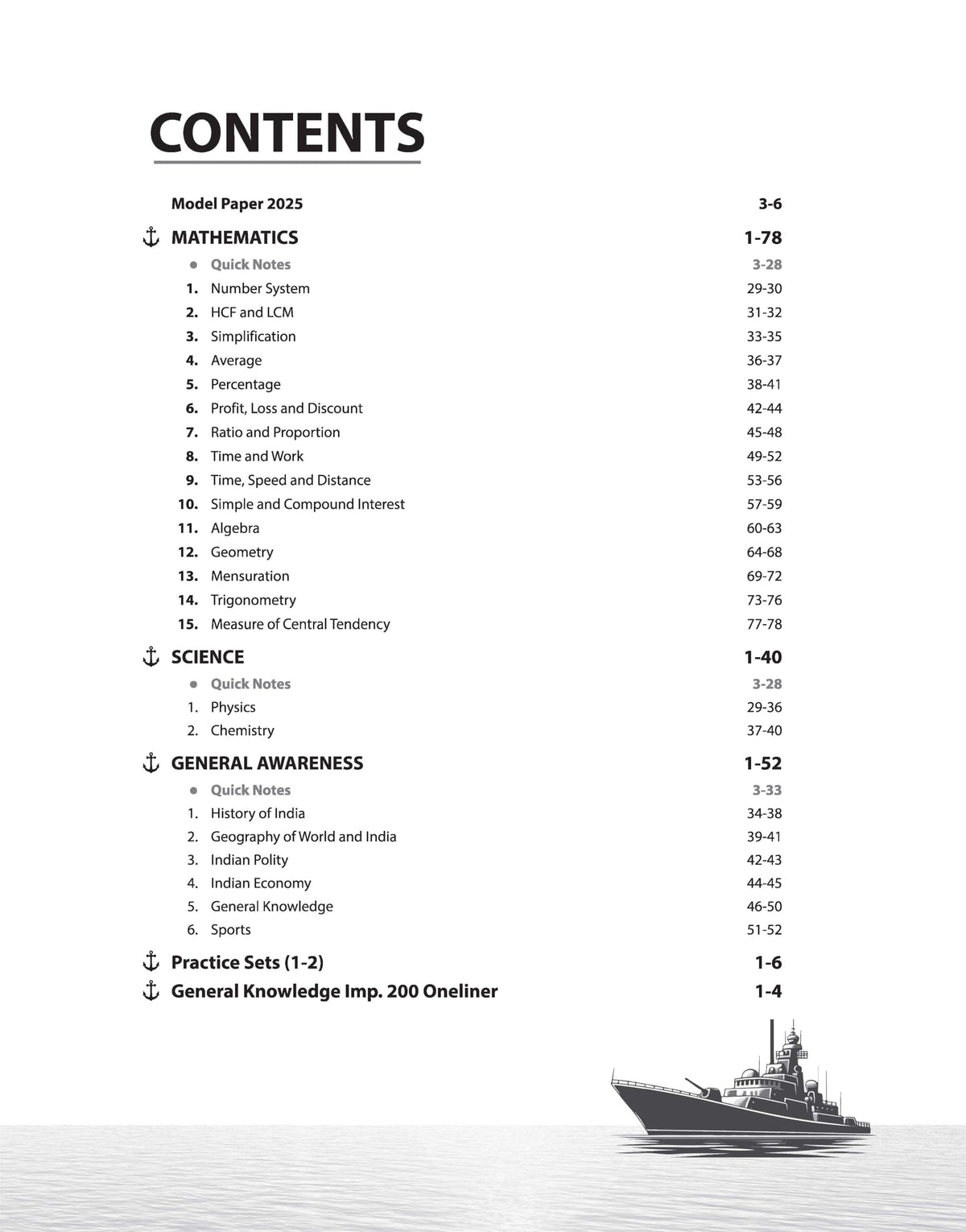 Arihant Indian Navy Agniveer MR (Matric Recruit) Exam | Complete Syllabus Coverage, Chapterwise PYQs, Maths Formulas