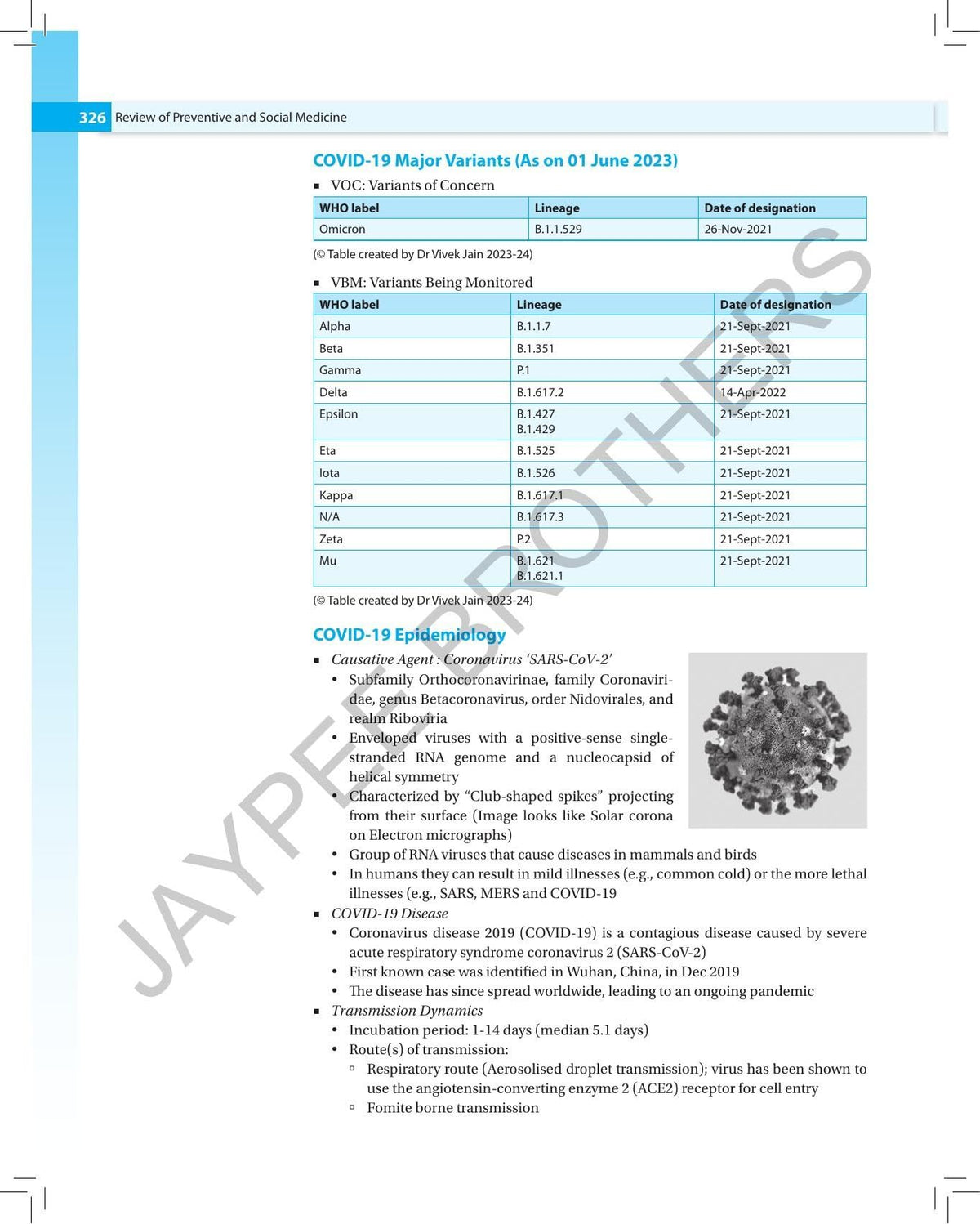 Review of Preventive and Social Medicine (Including Biostatistics), 16/E - A must have PSM book for NEET PG, INI-CET and FMGE | PYQs (2005-2025) and Image-Based MCQs (2012-2025): 1