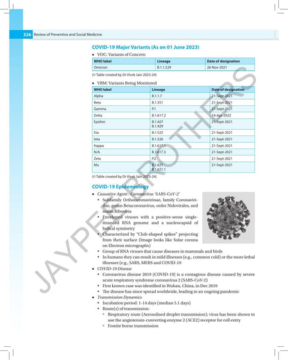 Review of Preventive and Social Medicine (Including Biostatistics), 16/E - A must have PSM book for NEET PG, INI-CET and FMGE | PYQs (2005-2025) and Image-Based MCQs (2012-2025): 1