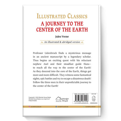 Journey To The Center of The Earth: Illustrated Abridged Children Classics English Novel With Review Questions (Hardback)
