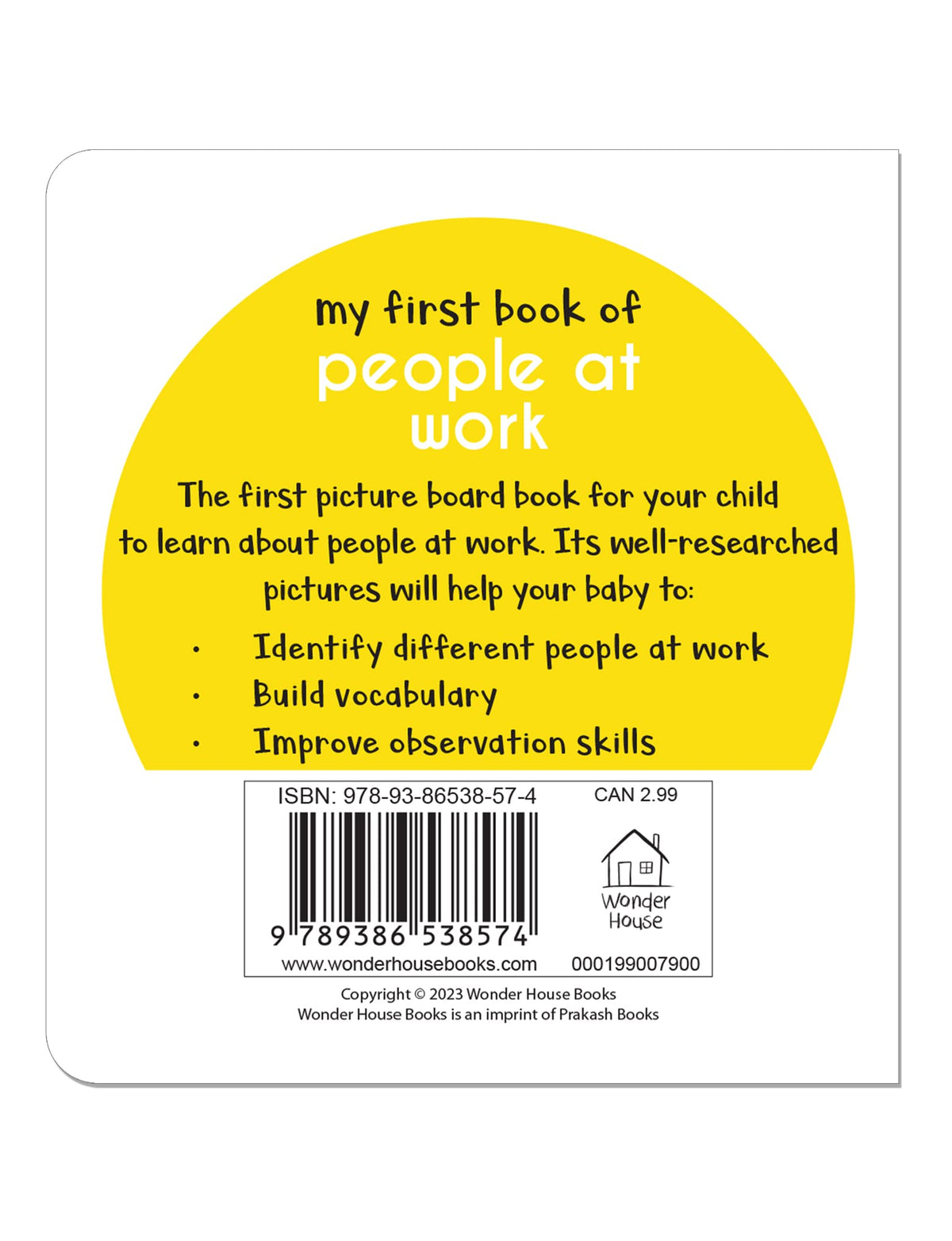 My First Book Of People At Work | Ages 0–3 Years | Board Book | Community Helpers | Doctors | Teachers | Firefighters | Vocabulary Building For Babies | Toddlers | Preschoolers | Latest Edition