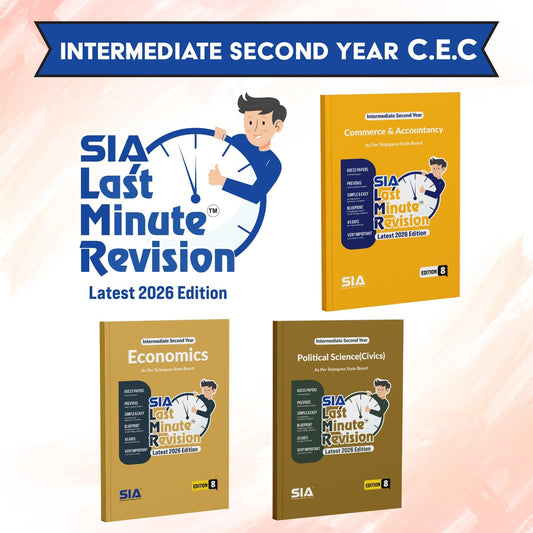 TG LMR Intermediate Second Year CEC Political Science (Civics), Economics, Commerce and Accountancy (3 Book Set) Edition 8 Latest & Updated 2026