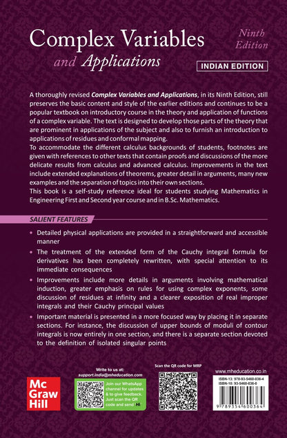 Complex Variables and Applications | 9th Edition | James Ward Brown & Ruel V. Churchill