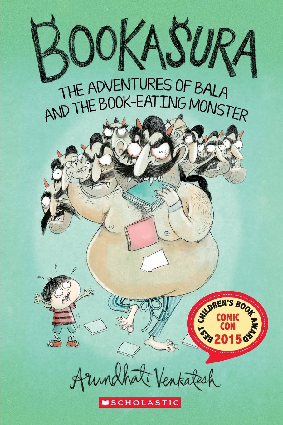Bookasura: The Adventures of Bala and the Book - Eating Monster by Arundhati Venkatesh (Author), Priya Kuriyan (Illustrator) book cover