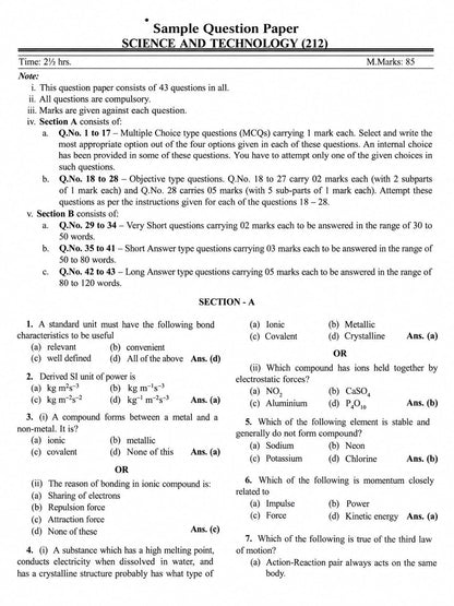 TOP NIOS Science & Technology Guide Class 10 (T-212)